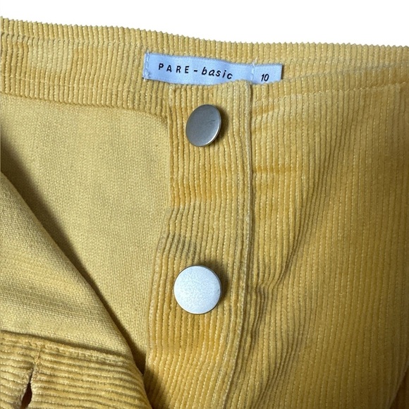 Button-Front Corduroy a-line mini Skirt - Picture 6 of 6